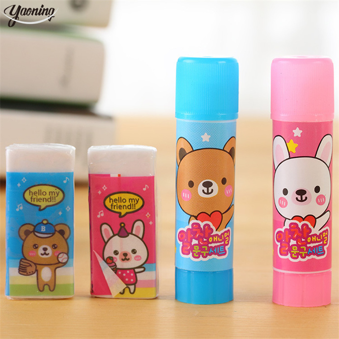 2023 новый дизайн, офисные школьные принадлежности, товары, оптовая продажа, Разноцветные Детские винтажные карандаши и ластики, набор канцелярских принадлежностей в подарок