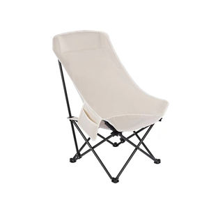 Vente en gros chaise de plage pliable portable pour <span class=keywords><strong>camping</strong></span> en plein air, pique-nique, dossier haut, pêche en fer, lune, usine - Product Image 1