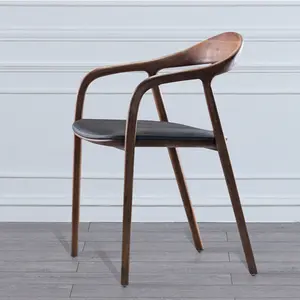 便宜的价格高品质餐椅家用家具灰实木酒店椅配皮革织物座椅餐厅椅