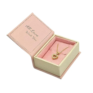 Caja de Joyería de Cartón con Forma de Libro de Lujo al por Mayor, con Cierre Magnético para Anillos, Pendientes y Collares - Product Image 1