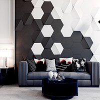 Panneaux Muraux 3D Art Relief en PVC pour Décoration Intérieure de Luxe, Finition Murale Personnalisée pour Salon TV ou Chambre à Coucher