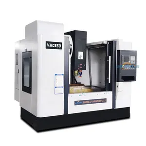 vmc550 China factory price 3 axis 4 axis vertical cnc metal medium size milling machine