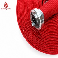 Dérouleur de tuyau flexible en toile haute pression rouge pour la protection incendie, fabriqué en usine