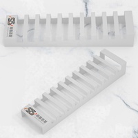 Échantillon en métal pour salle d'exposition, présentoir pour carreaux de céramique en pierre de marbre et présentoir pour comptoir en pierre de quartz avec 10 emplacements
