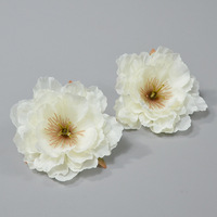 Tête de fleur de pivoine artificielle en soie faite à la main, pour la mise en scène de mariage, toucher naturel, longue durée, transfrontalier, Jour de la Saint-Valentin