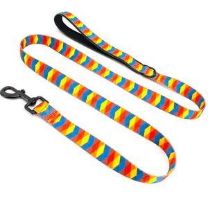 Laisse de <span class=keywords><strong>chien</strong></span> en polyester de luxe avec logo personnalisable et crochet rose rouge - Product Image 1