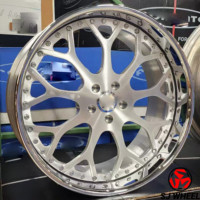 Jantes forgées rétro SJ Deep Dish 2 pièces 17-22 pouces 5x112 5x120 5x130 pour VW Beetle Golf MK1 MK2 Audi 100 Véhicule Old School