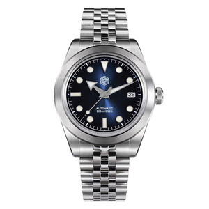 นาฬิกาข้อมือผู้ชายดีไซน์หรูหราแบรนด์ส่วนตัว ระบบอัตโนมัติ กันน้ำ 10 ATM รับทำโลโก้ นาฬิกาดำน้ำแบบกลไก - Product Image 4