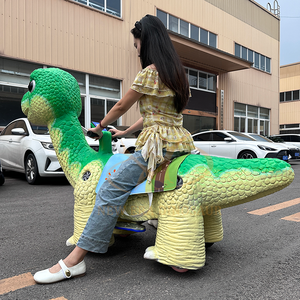 สกู๊ตเตอร์ไดโนเสาร์สำหรับเด็กเล่นในร่ม จากห้างสรรพสินค้า สำหรับใช้ในสวนสาธารณะกลางแจ้ง ของเล่นไดโนเสาร์สำหรับเด็กเล่นกลางแจ้ง - Product Image 3