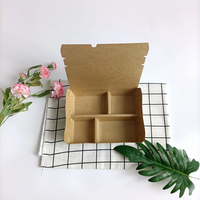 Récipients de restauration rapide Boîte en papier kraft imprimée personnalisée pour déjeuner de restauration rapide