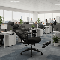 Chaise de bureau ergonomique inclinable en maille pour directeur, confortable, vente en gros, directement de l'usine