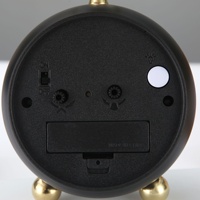 Reloj Despertador Digital de Escritorio con Movimiento Electrónico, Función de Repetición, Forma Geométrica, Pantalla con Agujas, Plástico ABS Ligero y Fácil de Usar