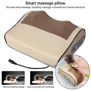 Precio bajo de fábrica, almohada de masaje <span class=keywords><strong>Shiatsu</strong></span>, almohada de masaje con vibración de amasado profundo, almohada de viaje portátil para aliviar el dolor con calor - Product Image 2