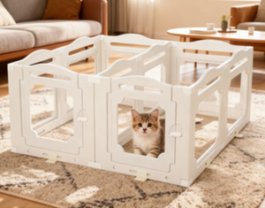 2026 Araba Kafesi İç ve Dış Mekan Taşınabilir Şeffaf Kulübe Düğme Kapatmalı Sağlam Evcil Hayvan Oyun Parkı Kedi Çiti Hayvan Temalı - Product Image 5