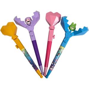 Penne Giocattolo Pop-up per Bambini <span class=keywords><strong>con</strong></span> Motivi Cartoon, Penne a Forma di Cuore <span class=keywords><strong>con</strong></span> Unicorni e Personaggi dei Cartoni, Penne a Sfera per Regali di Festa - Product Image 1