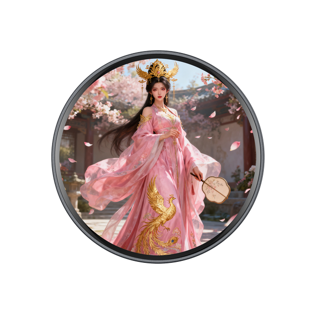 1.85-inch Smart Dynamic Digital Wearable E-Badge App Control Eco-Friendly Lithium Battery Plastic Material High-Definition Anime