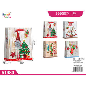 Sacchetti regalo di natale festivo piccolo Design per feste e feste - Product Image 1