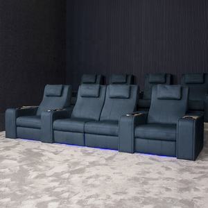 Chaises de <span class=keywords><strong>cinéma</strong></span> en cuir pur <span class=keywords><strong>2022</strong></span>, canapé électrique inclinable, sièges de salle de <span class=keywords><strong>cinéma</strong></span> modernes avec porte-gobelet et plateau LED - Product Image 2