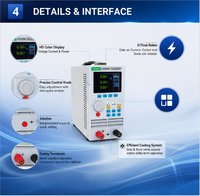 Probador ET5410A+ 400W Entrada 0-150V / 0-40A Potencia Constante Alta Precisión Pantalla LCD Carga Electrónica Portátil de CC