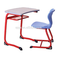 Bureau et chaise d'école à bas prix Table et chaise d'étudiant Bureau et chaise trapézoïdaux pour salle de classe intelligente