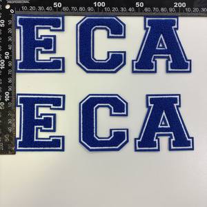 Parche <span class=keywords><strong>de</strong></span> Chenilla Ecológico <span class=keywords><strong>de</strong></span> Alta Densidad con Letras del Alfabeto Bordadas, Parches <span class=keywords><strong>de</strong></span> Chenilla Termoadhesivos para Sudaderas - Product Image 4