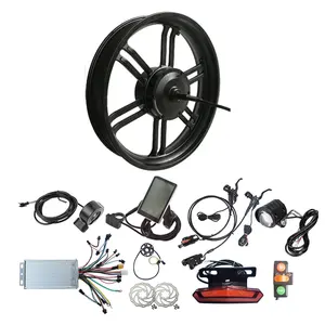 20x4,0 20 pulgadas engranado 48V 750W Fat Tire Motor de cubo trasero E Kit de conversión de bicicleta eléctrica