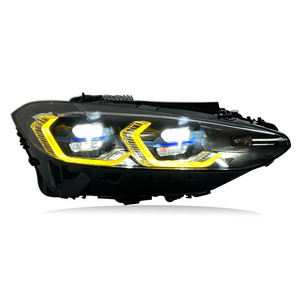 SJC <span class=keywords><strong>Auto</strong></span> Accessoires De Voiture Double Drls Phares pour BMW G8X G80 M3 G82 M4 G22 4 Série Laser Phare Plug and Play Golden Drl - Product Image 3