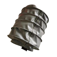 Housse soufflet flexible ronde télescopique en tissu et caoutchouc, anti-poussière et étanche à l'eau, pour vis à billes et cylindres