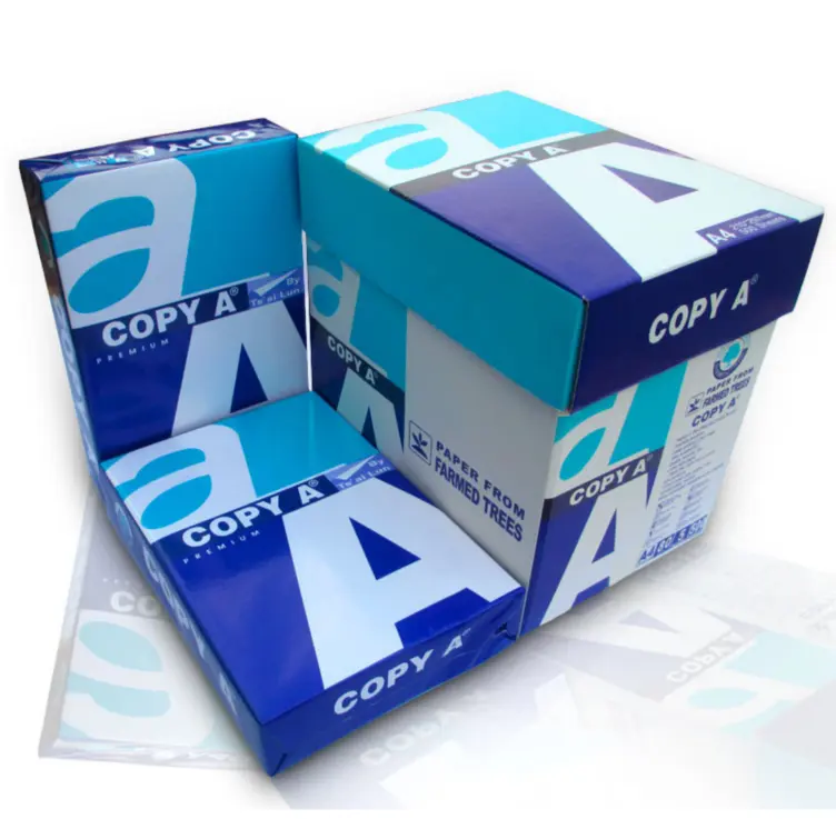 High quality A4 Paper A4 Copy Paper 80 gsm 70 gram 75gsm White Printer Office Copy Paper