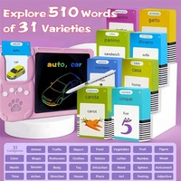 Tablette de dessin et d'écriture pour tout-petits, cartes flash bilingues parlantes anglais-italien pour enfants de 3 à 12 ans, jouet sensoriel pour enfants autistes