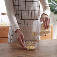 Boîte de stockage de céréales de différentes tailles, boîte de stockage de céréales de différentes tailles, couvercle de verrouillage, boîte de rangement alimentaire en plastique, ensemble de couvercles de vidange facile