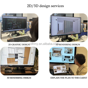 Tủ bếp thiết kế hiện đại tùy chỉnh với cửa gấp cho các công ty xây dựng bất động sản có lưu trữ ngăn kéo - Product Image 5