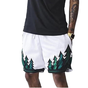 Pantalones Cortos de Baloncesto Retro de Poliéster para Hombre, Estilo Urbano, Estampado por Sublimación, Estética Casual, Ropa Deportiva de Verano, de Alta Calidad - Product Image 1