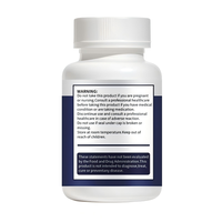 Capsules de Psyllium Végétaliennes Sans OGM Sans Gluten Nettoyant Intestinal Quotidien Supplément de Fibres pour la Santé Digestive Adulte 60 Capsules - Vente Chaude