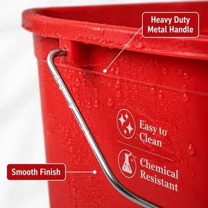 Multicolor <b>Mini</b> Commercial 2L Eco-Friendly PP Plastic Pail Stainless Steel Handle Detergent Sanitizing Bucket 2 <b>Scales</b> Custom - Product Image 5