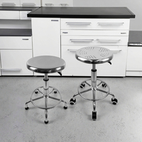 Tabouret rotatif en acier inoxydable antistatique à haute levée chaise en spirale moderne pour atelier meubles de laboratoire scolaire pour