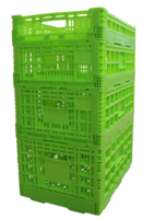 Caisse en plastique pliable, panier en plastique pour fruits et légumes