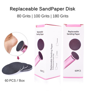 Lime à pieds en papier de verre de remplacement, réglable, noire, avec papier de verre interchangeable, <span class=keywords><strong>prix</strong></span> abordable, pour éliminer les callosités des pieds - Product Image 2