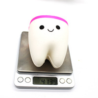 Cadeaux promotionnels en mousse PU personnalisée en forme de grande dent à montée lente Squishies anti-stress balle à presser jouets pour enfants et adultes