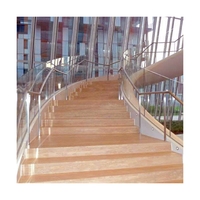Prima Modern Poteau de balustrade en acier inoxydable et verre avec colliers de fixation, système de balustrade complet pour escalier, villa et jardin
