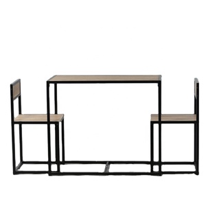 Set Tavolo da Pranzo e Sedie per 2 Persone Salvaspazio da Cucina per Colazione, Tavolo Compatto per Arredamento di Case Piccole - Product Image 1