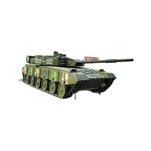 Tanque RC de Aleación, Vehículo Militar de Simulación, Modelo para Exhibición en Exteriores, Listo para Usar, Construcción Metálica, para Mayores de 14 Años - Product Image 1