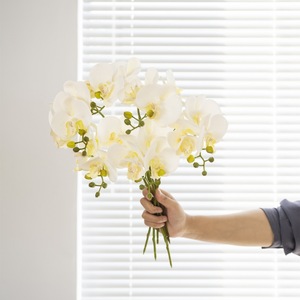 Orchidée artificielle en soie Haiyi Phalaenopsis pour la décoration de la maison et des mariages - Product Image 4