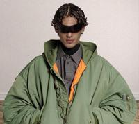 Blouson Bomber Homme Hiver 2026 Personnalisé, Style Urbain, Coupe Oversize, Épais, en Nylon, Vintage, à Capuche