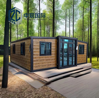 Maison préfabriquée Zhongchen à 4 chambres, maison en bois de luxe, dôme de glamping en conteneur, maisons préfabriquées prêtes à l'emploi