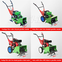 KATHER Mini désherbeur rotoculteur Désherbeur électrique Désherbeur multifonctionnel Machine à rouler Tondeuse à gazon Ferme Verger