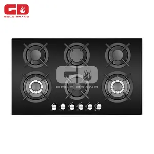 趋势产品炊具<span class=keywords><strong>Stoce</strong></span>玻璃内置6个燃烧器燃气灶具 - Product Image 1