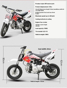 EU KNL Little Four Stroke 100-200CC <b>Motorcycle</b> <b>Mini</b> Motocross Mountain Bike with 61-80km/h Speed for Race - Product Image 5