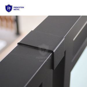 צינור אנכי אנכי מודולרי אנכי מודרני מרפסת אלומיניום עמיד מרפסת עץ מעקה מעקה מערכת מעקה מעקה מעקה - Product Image 4