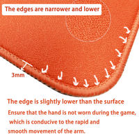 Tapis de souris e-sport de qualité professionnelle doté d'une surface en tissu zéro degré, résistant aux rayures et imperméable.